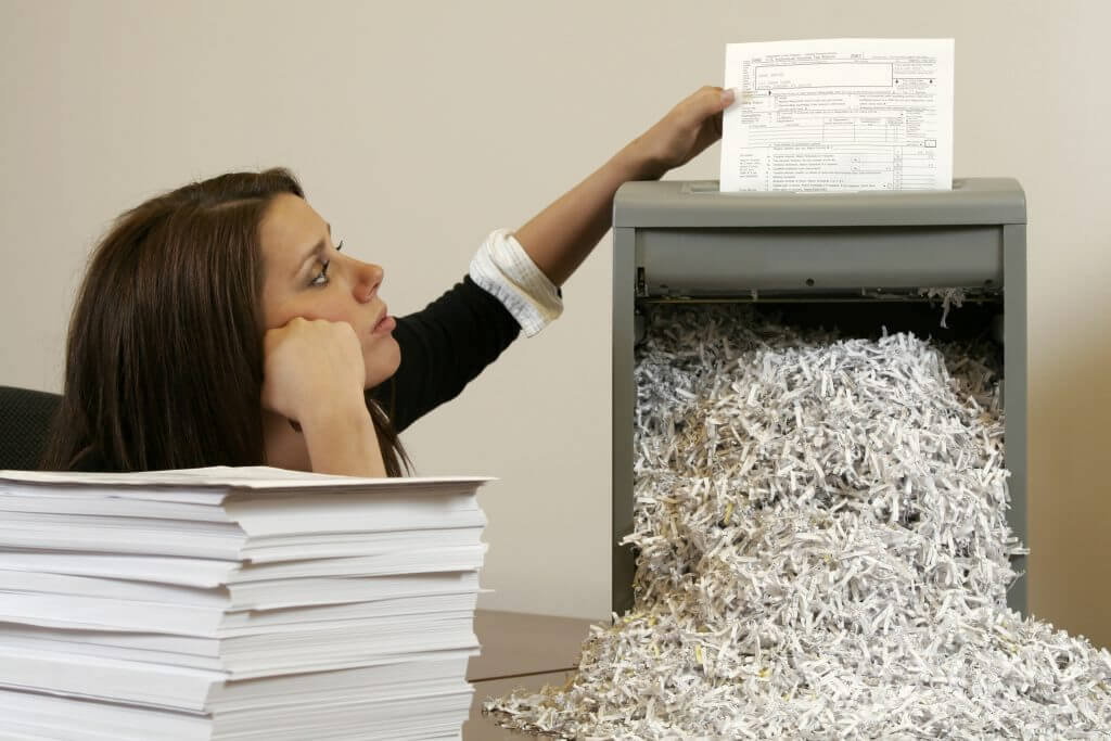 Caution: Personal or In-Office Shredders Can be Dangerous!